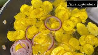 Crunchy plantain chips in 10 minutes Step by step tutorial [upl. by Itsym]