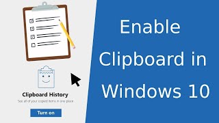 How to Enable Clipboard Feature on Windows 10 [upl. by Earleen970]