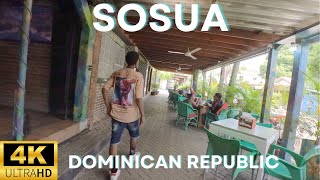 SOSÚA DOMINICAN REPUBLIC  A Walking Tour in 4k 🇩🇴 [upl. by Audette]