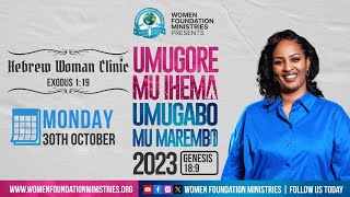 Umugore mu Ihema Umugabo mu Marembo “Hebrew Woman Clinic Exodus 119”  Apostle Mignonne Kabera [upl. by Ecinaj]