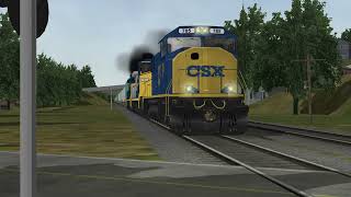 MSTSOpen Rails CSX Trash Train Passes Meyersdale PA Circa 2004 [upl. by Nashom108]