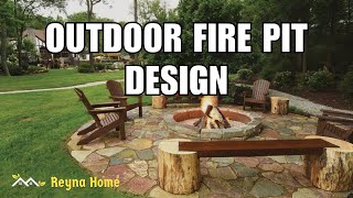 Outdoor Fire Pit Design Backyard Ideas [upl. by Gerard632]