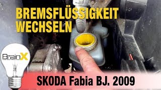 SKODA Fabia Bremsflüssigkeit wechseln mit Vakuumpumpe [upl. by Aizirk785]