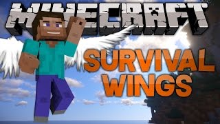 Minecraft Mod Spotlight  SURVIVAL WINGS 172 [upl. by Imit22]