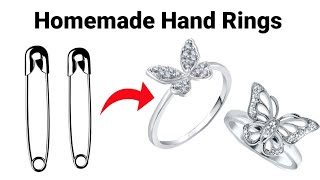 Safety Pin Ring IdeaHow to make RingHandmade RingDIY RingCouple Love RingsMakeRinghomemadering [upl. by Etaner48]