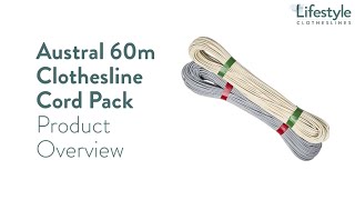 Austral 60m Clothesline Cord Pack Product Overview  Lifestyle Clotheslines [upl. by Warren]