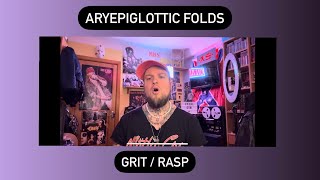 Alex Shelest Vocal Lessons  ARYEPIGLOTTIC FOLDS  Grit  Rasp [upl. by Calypso484]