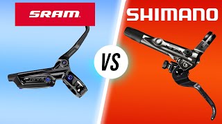 Cuál es la DIFERENCIA entre los frenos SHIMANO y SRAM Todo lo que debes saber [upl. by Sumetra]