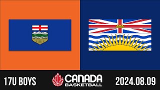 2024 Canada Basketball Nationals 🏀 17U BOYS SEMIFINAL Alberta v British Columbia Aug 9 2024 [upl. by Feodora]