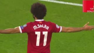 Mohamed Salah  Goals Celebration  Liverpool 201718 [upl. by Ilac]