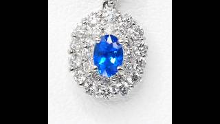 アウイナイト ダイヤモンドネックレス HA 015ct D 035ct 45cm Pt950 日独宝石研究所鑑別書付 Hauynite Diamond Necklace [upl. by Pardo591]