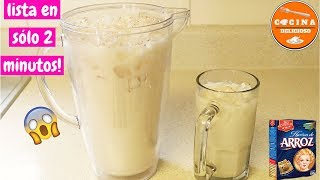 😲Agua de Horchata con Harina de Arroz 😲 en sólo 2 Minutos Riquísima [upl. by Yun]