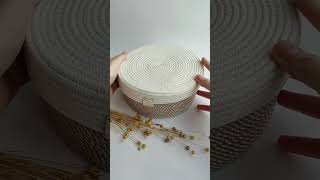 Rope basket with handmade lid [upl. by Aubree177]