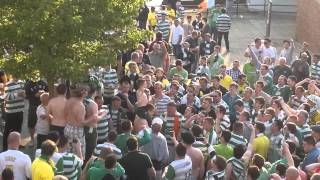 Young celtic fan leads the chants in norwich [upl. by Laurene]