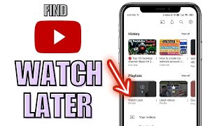 How to Find Watch Later Playlist on YouTube 2024 [upl. by Ardnuhsor]