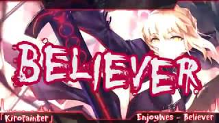 Nightcore  Believer Cover by EnjoyWes [upl. by Gare]