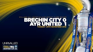 Brechin City 01 Ayr United  William Hill Scottish Cup 201617  Third Round [upl. by Kenlee]