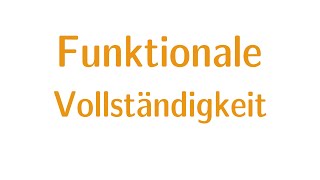 Aussagenlogik 20  Funktionale Vollständigkeit [upl. by Darius]