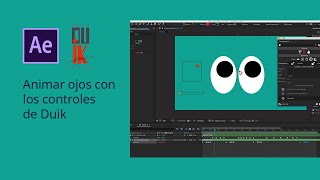 Animación de Ojos con los controles de Duik en After Effects [upl. by Leeke]