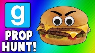 Gmod Cheeseburgers Scarecrows and Axes Garrys Mod Prop Hunt Funny Moments [upl. by Boj]