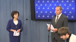 Elżbieta Witek Henryk Kowalczyk  Konferencja prasowa PiS [upl. by Khai]