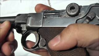 Original1917 German Luger Description and Firing [upl. by Ecinrahs]