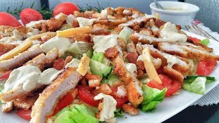 Salade César au poulet [upl. by Shuman]