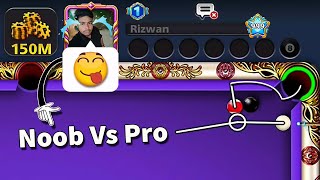 Can we win 150M Coins 🤣 Noob Player Vs Pro 8 ball pool [upl. by Notsej]