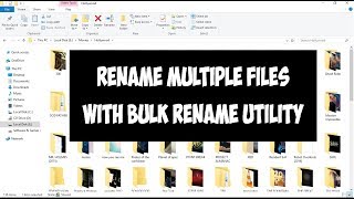 how to rename multiple files or remove specific characters on multiple files [upl. by Annayek]