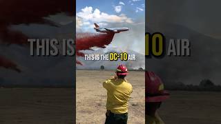 Taking a Dive DC10 Air Tanker Fights a Wildfire  shorts [upl. by Orimar373]