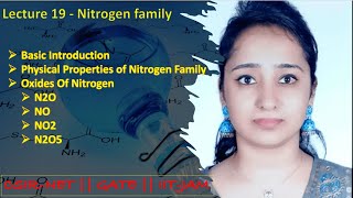 Nitrogen Family Oxides Of Nitrogen  CSIRNETGATEIITJAM [upl. by Scevour222]