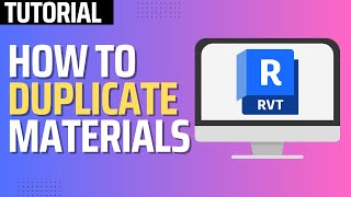 How To Duplicate Materials in Revit Step By Step [upl. by Dickinson]