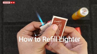 How to Refill a Lighter  Step by Step Details [upl. by Sesiom]