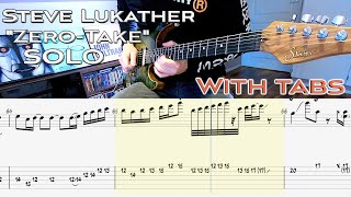 Steve Lukather quotZeroTakequot solo  Running With The Night by Lionel Richie WITH TABS [upl. by Roseline485]