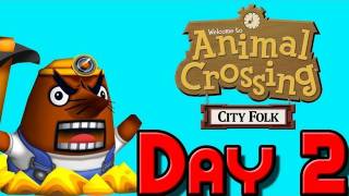 365 Days Of Animal Crossing City Folk Day 2 [upl. by Suoiluj]