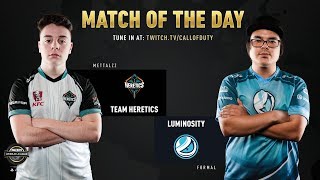 Team Heretics vs Luminosity Gaming  CWL Pro League 2019  CrossDivision  Week 5  Day 4 [upl. by Eugene]