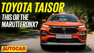 Toyota Taisor review  Maruti Fronx in Toyota clothes  First Drive  autocarindia1 [upl. by Atteloiv]