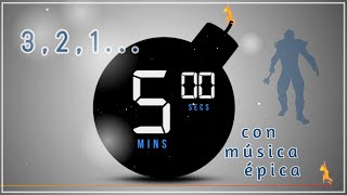 💣Timer BOMB 5 minutes Cuenta REGRESIVA de 5 minutos con Música Épica Cuenta Atrás 💥 [upl. by Alimhaj]