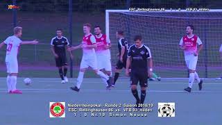 Niederrheinpokal Saison 2018 19 Runde 2 ESC Rellinghausen 06 vs VFB 03 Hilden 5 9 2018 [upl. by Estis318]