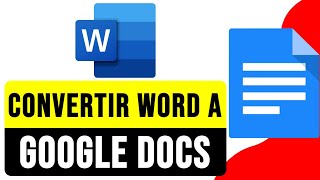 Cómo CONVERTIR DOCUMENTO de WORD en GOOGLE DOCS 2024  Importar Word a Google Docs [upl. by Ennayhs94]