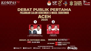 LIVE  Debat Publik Calon Gubernur dan Wakil Gubernur Aceh 2024 [upl. by Hendren]