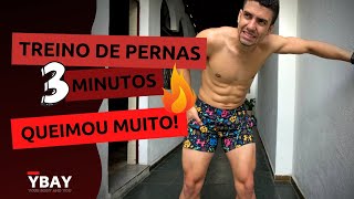 Treino 3 minutos para pernas INCRÍVEIS em casa [upl. by Imekawulo]