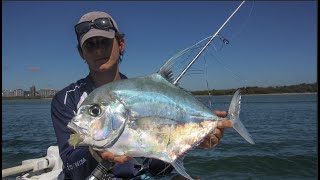 Maroochy River Trevally Fishing with Holt Productions Swim Prawns [upl. by Nichole]