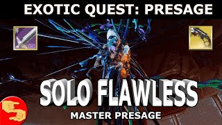 Solo Flawless Master Presage Exotic Quest Titan CrownSplitter [upl. by Aneert]