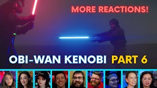 Reactors Reaction to OBIWAN KENOBI and DARTH VADER  PT 2 MORE REACTIONS  ObiWan Kenobi 1x6 [upl. by Essyla]