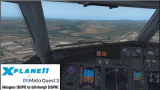 XPlane 11 VR  EGPF  EGPH  Meta Quest 3 [upl. by Asiel]