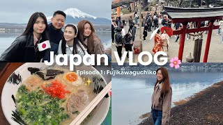 Japan Vlog Ep 1 Lake Yamanaka 🦢 Arakura Fuji Sengen Shrine Outlet Shopping amp eat eat eat 🍜🥟🍙🍱🍣🍛 [upl. by Norreg]