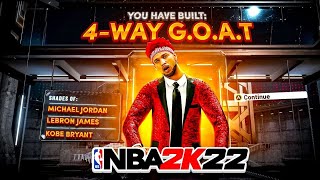 NEW quot4WAY GOATquot BUILD IS THE BEST BUILD ON NBA2K22  THIS AWESOME ISO BUILD SHOULDNT EXIST [upl. by Hirasuna]