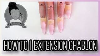 How to  Extension au chablon  Effet Naturel [upl. by Giltzow227]