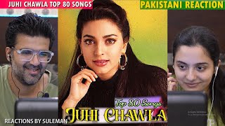 Pakistani Couple Reacts To Juhi Chawla Top 80 Songs  Part 1 [upl. by Aened265]